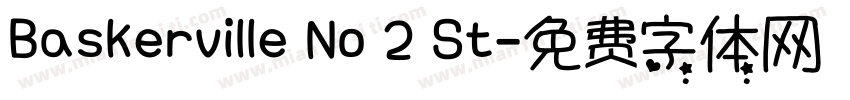 Baskerville No 2 St字体转换